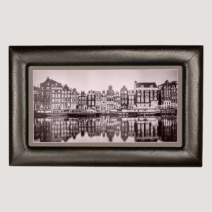 Fotolijst in brons struisvogelleer 50x80cm