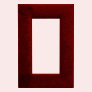 Fotolijst met hippe oranje ribstof 120x80cm