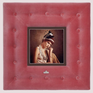 Fotolijst in gebombeerd velours 55x55cm