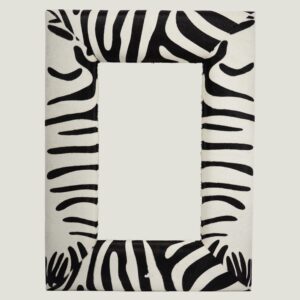 Fotolijst in zebrahuid 115x85cm