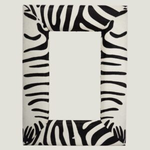 Fotolijst in zebrahuid 115x85cm