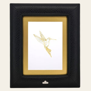 Fotolijstje met slangenleer 48x40cm