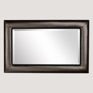 Spiegel in brons struisvogelleer 50x80cm