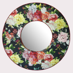 Romantische spiegel met bloemenpatroon 113cm