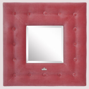 Spiegel in gebombeerd velours 55x55cm