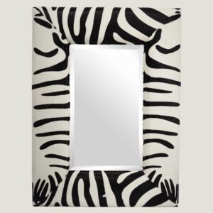 Spiegel in zebrahuid 115x85cm