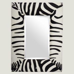 Spiegel in zebrahuid 115x85cm